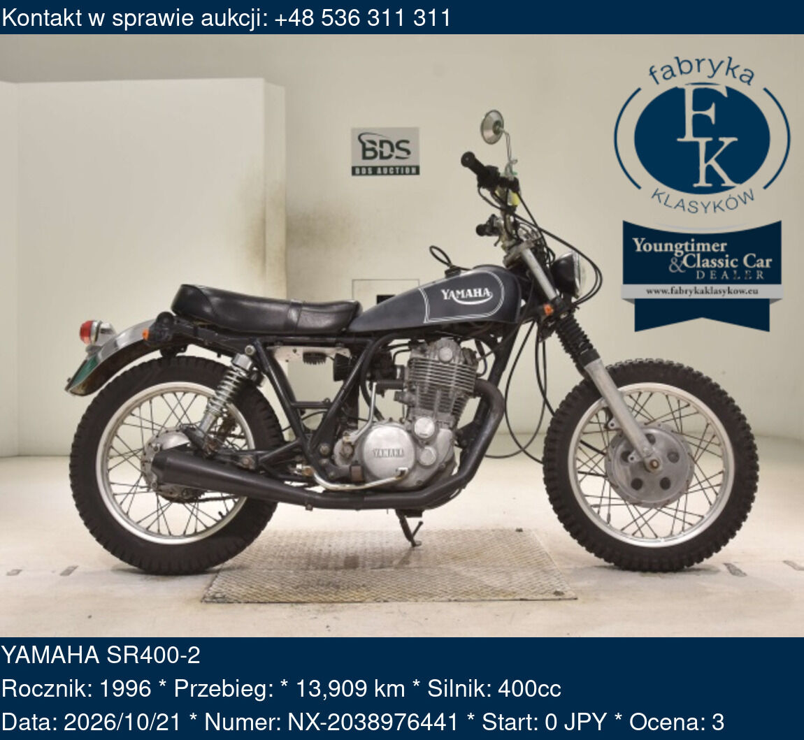 YAMAHA SR400-2 1996 - zdjęcie 2