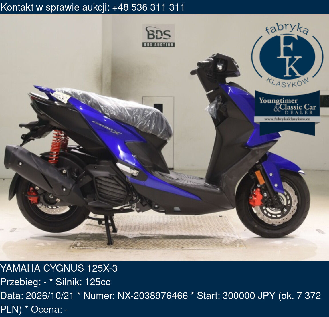 YAMAHA CYGNUS 125X-3  - zdjęcie 2