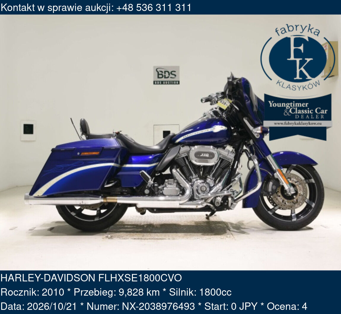 HARLEY-DAVIDSON FLHXSE1800CVO 2010 - zdjęcie 2