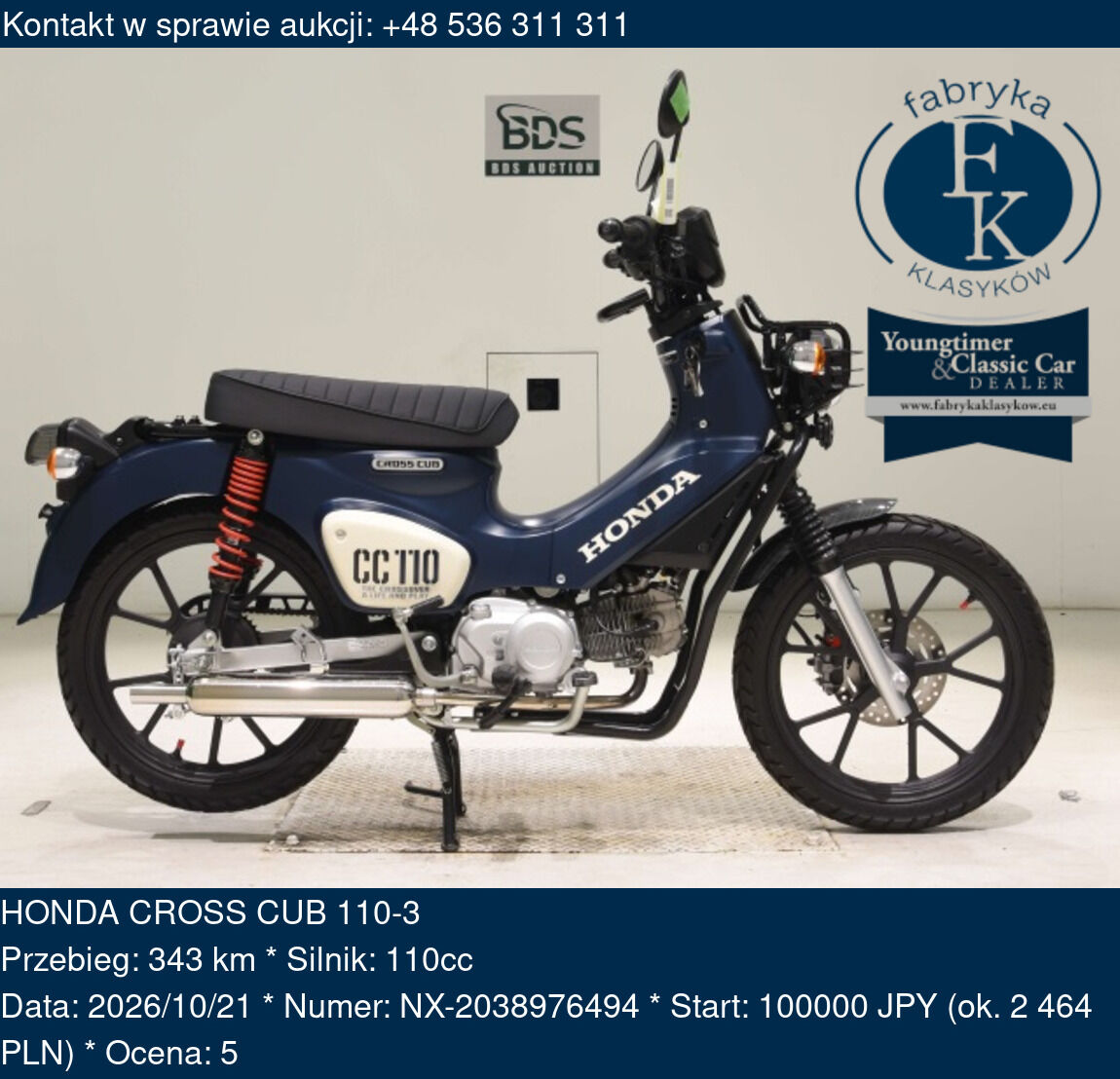 HONDA CROSS CUB 110-3  - zdjęcie 2