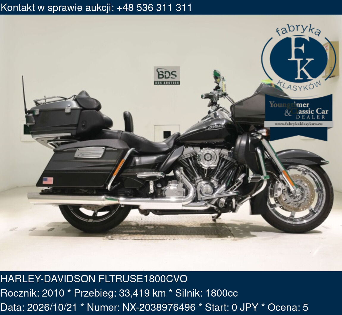 HARLEY-DAVIDSON FLTRUSE1800CVO 2010 - zdjęcie 2