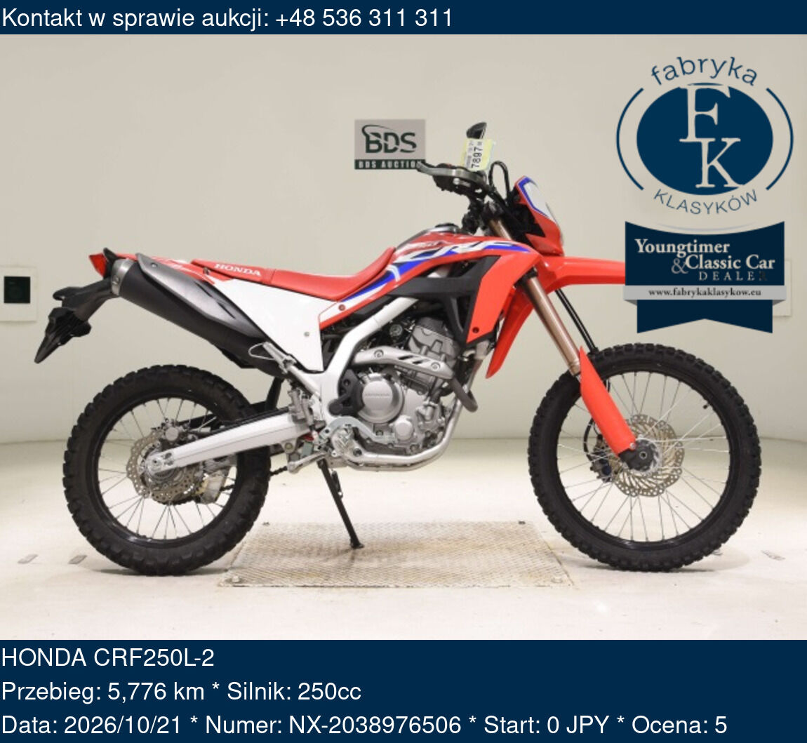 HONDA CRF250L-2  - zdjęcie 2