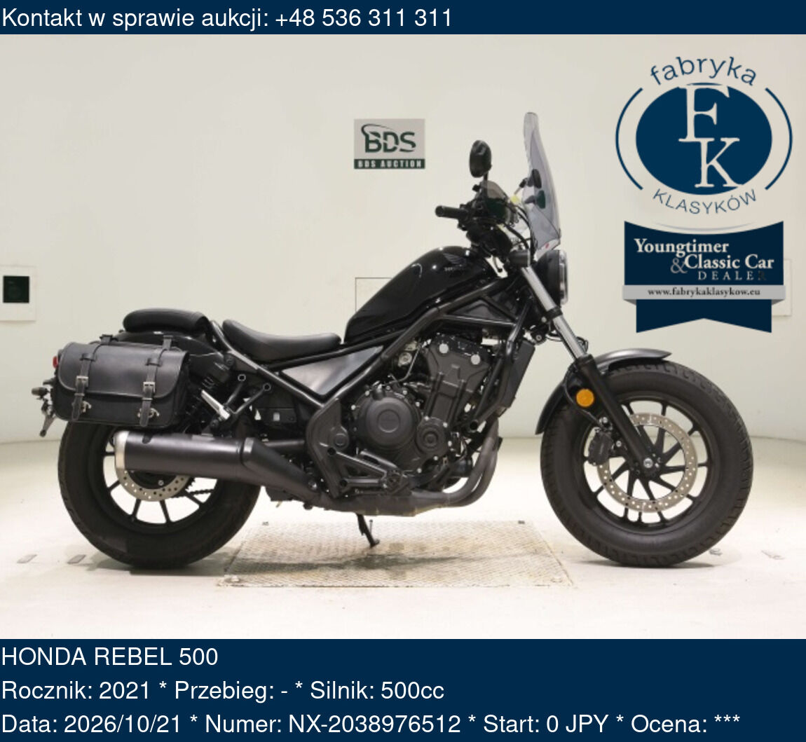 HONDA REBEL 500 2021 - zdjęcie 2