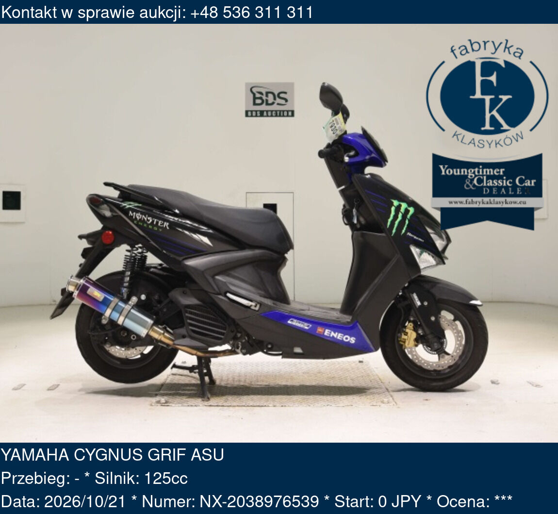 YAMAHA CYGNUS GRIF ASU  - zdjęcie 2
