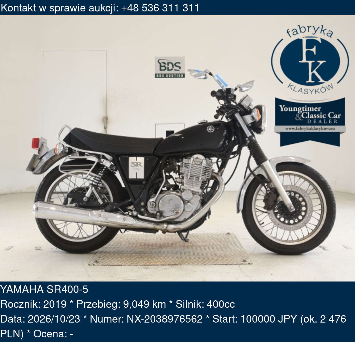 YAMAHA SR400-5 2019 - zdjęcie 26