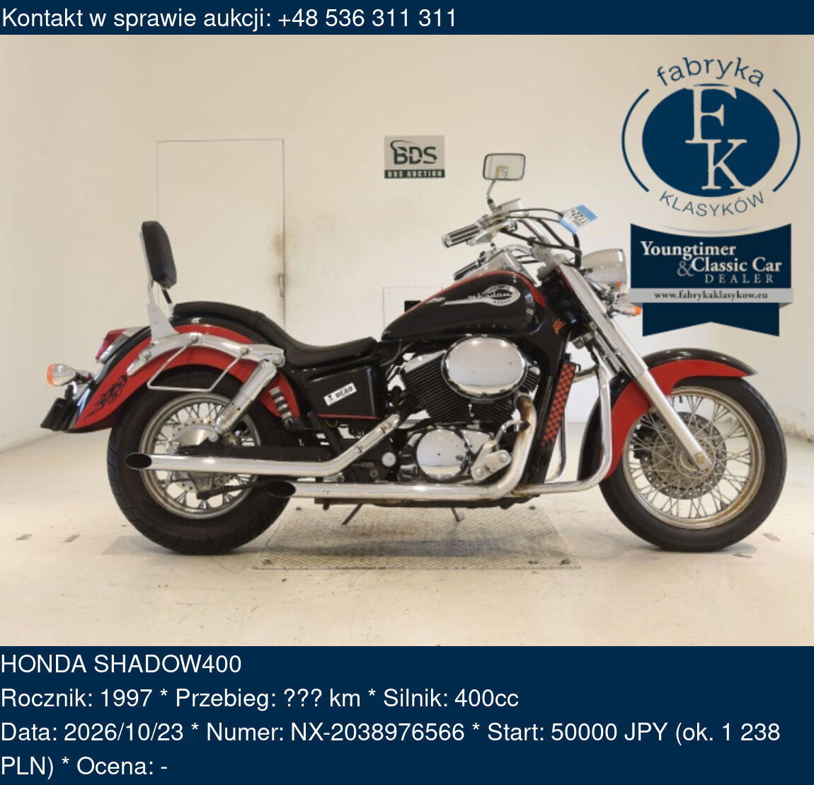 HONDA SHADOW400 1997 - zdjęcie 2