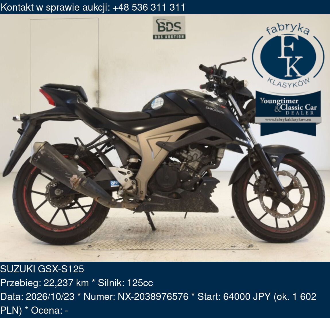 SUZUKI GSX-S125  - zdjęcie 2