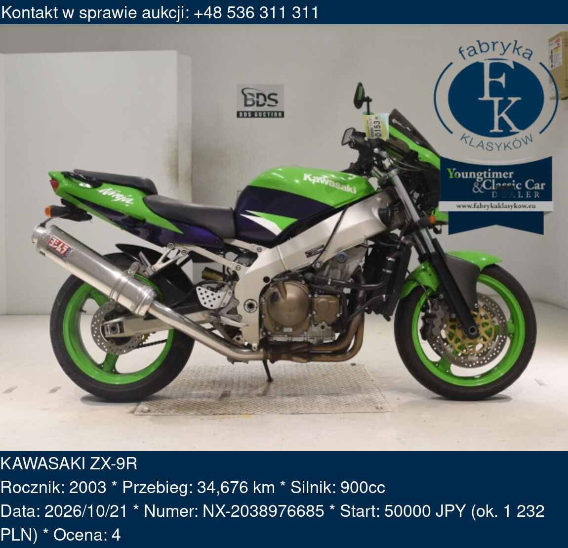 KAWASAKI ZX-9R 2003 - zdjęcie 2
