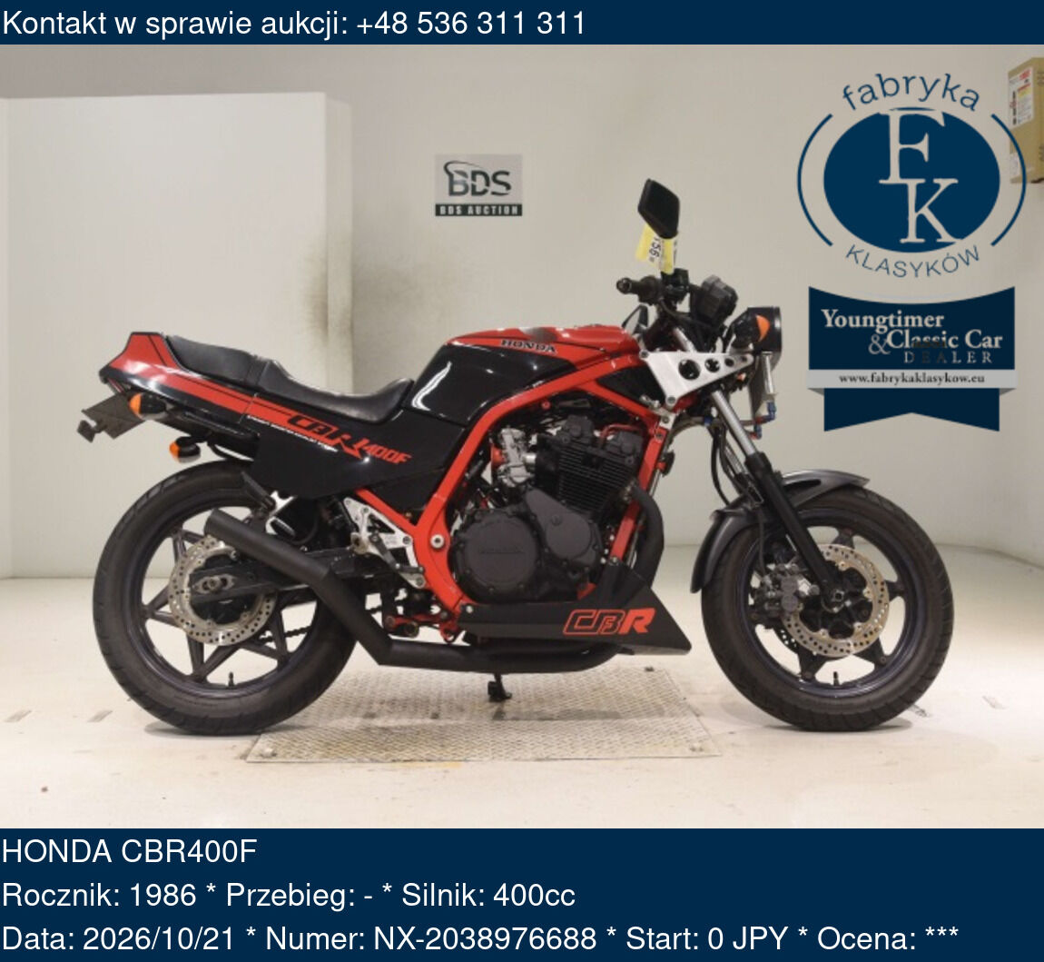 HONDA CBR400F 1986 - zdjęcie 2