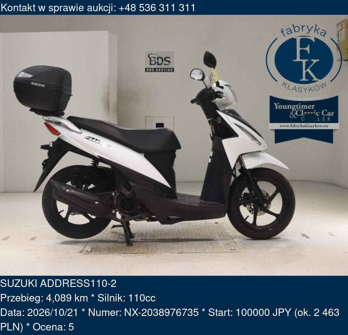 SUZUKI ADDRESS110-2  - zdjęcie 2