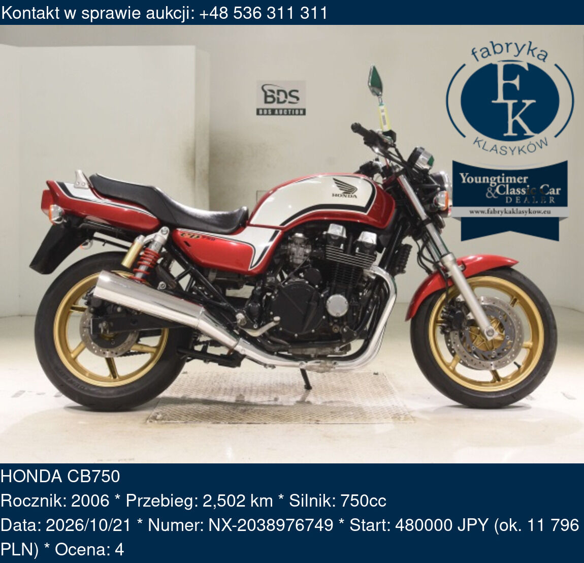 HONDA CB750 2006 - zdjęcie 2