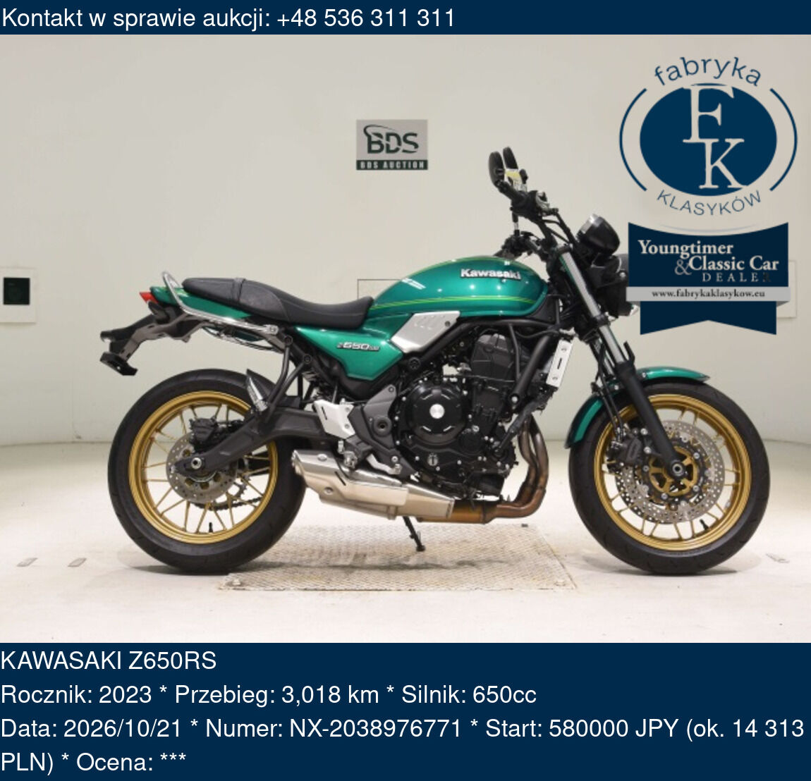 KAWASAKI Z650RS 2023 - zdjęcie 2