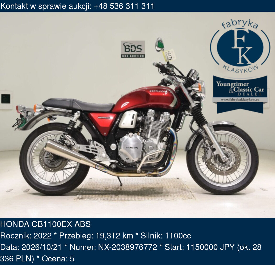 HONDA CB1100EX ABS 2022 - zdjęcie 2