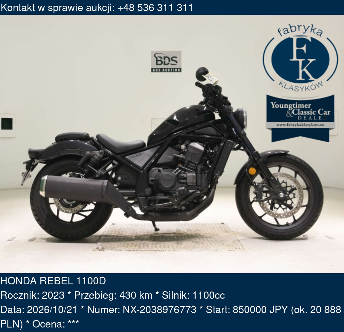 HONDA REBEL 1100D 2023 - zdjęcie 2