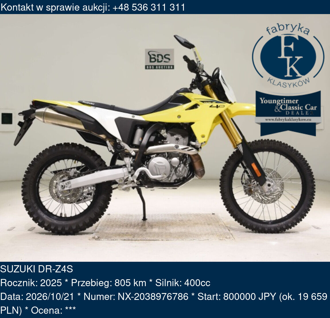 SUZUKI DR-Z4S 2025 - zdjęcie 2