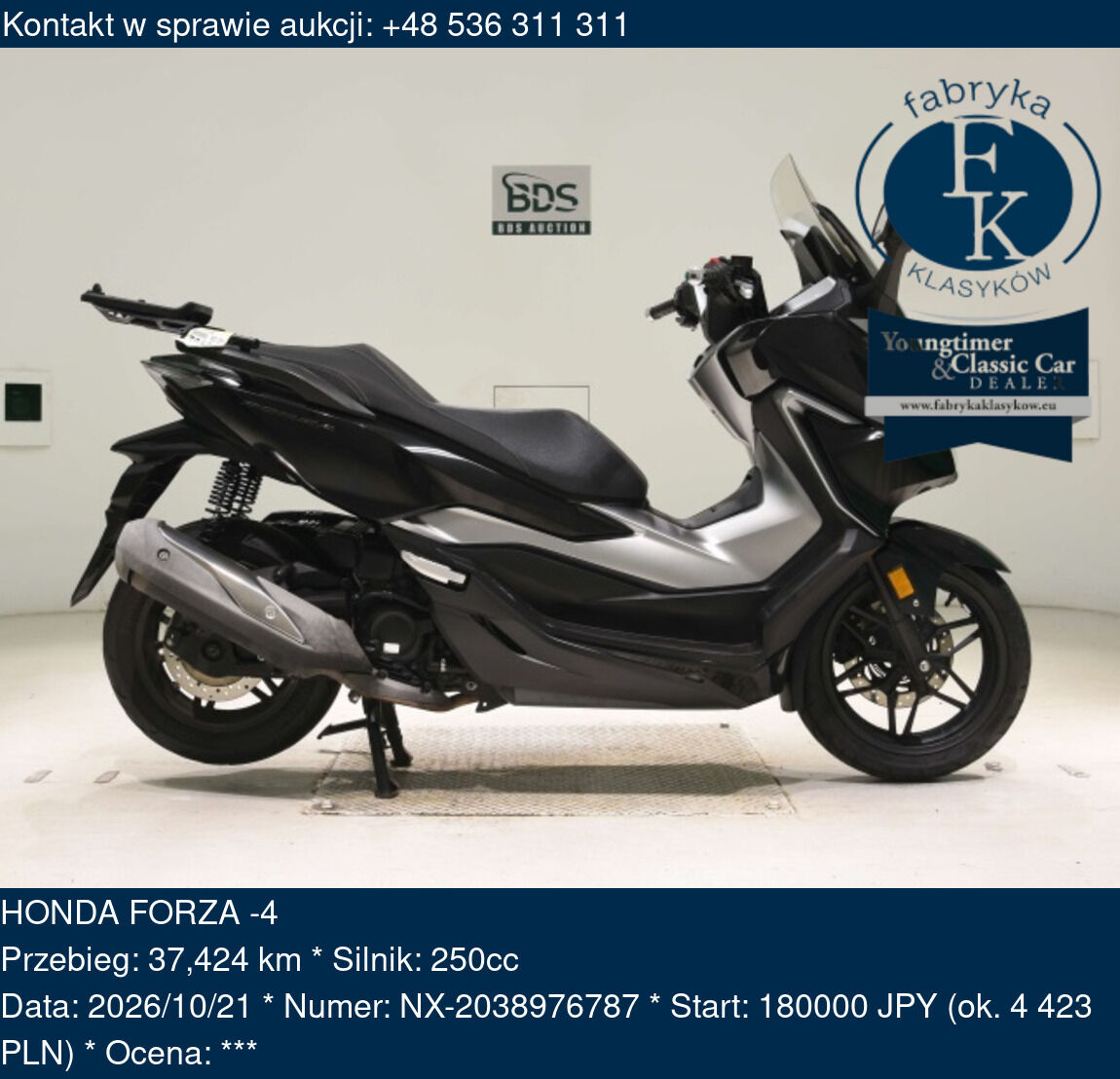 HONDA FORZA -4  - zdjęcie 2