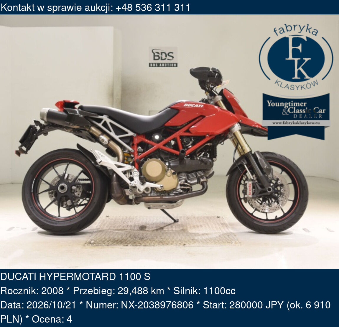 DUCATI HYPERMOTARD 1100 S 2008 - zdjęcie 2