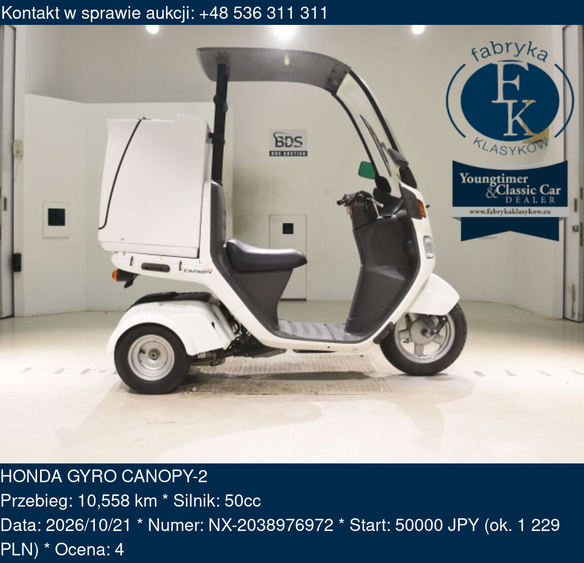 HONDA GYRO CANOPY-2  - zdjęcie 2