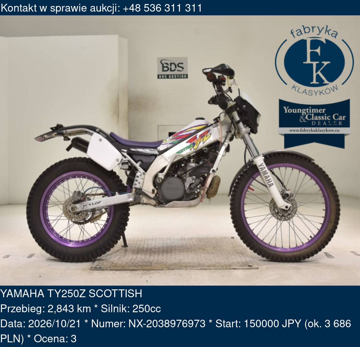 YAMAHA TY250Z SCOTTISH  - zdjęcie 2