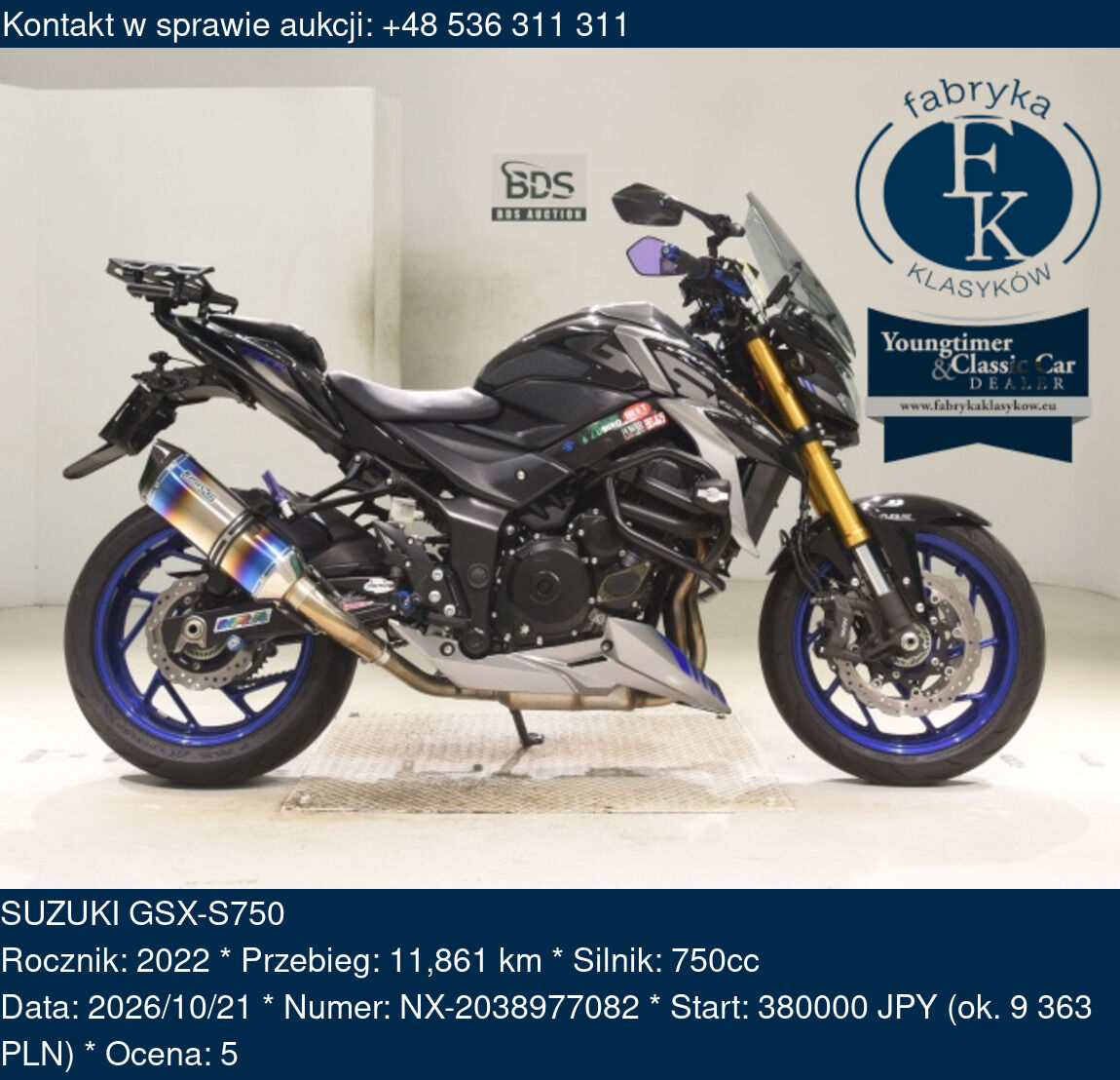 SUZUKI GSX-S750 2022 - zdjęcie 2