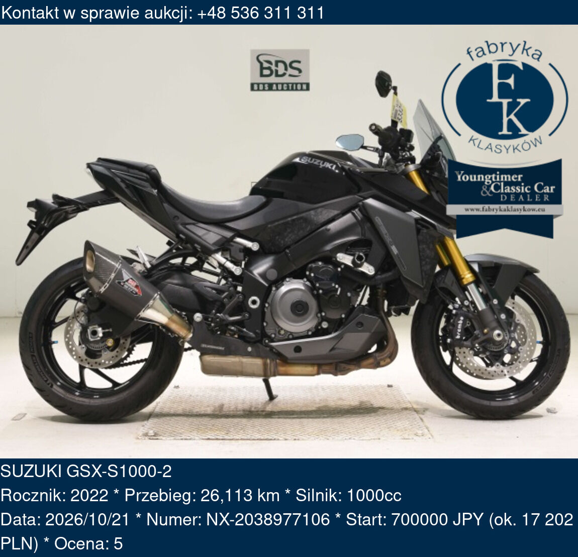 SUZUKI GSX-S1000-2 2022 - zdjęcie 2