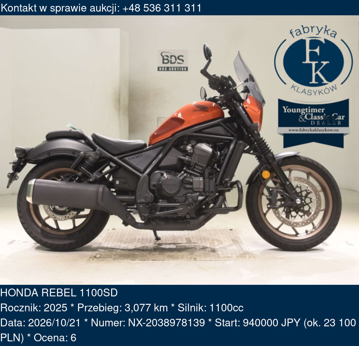 HONDA REBEL 1100SD 2025 - zdjęcie 2