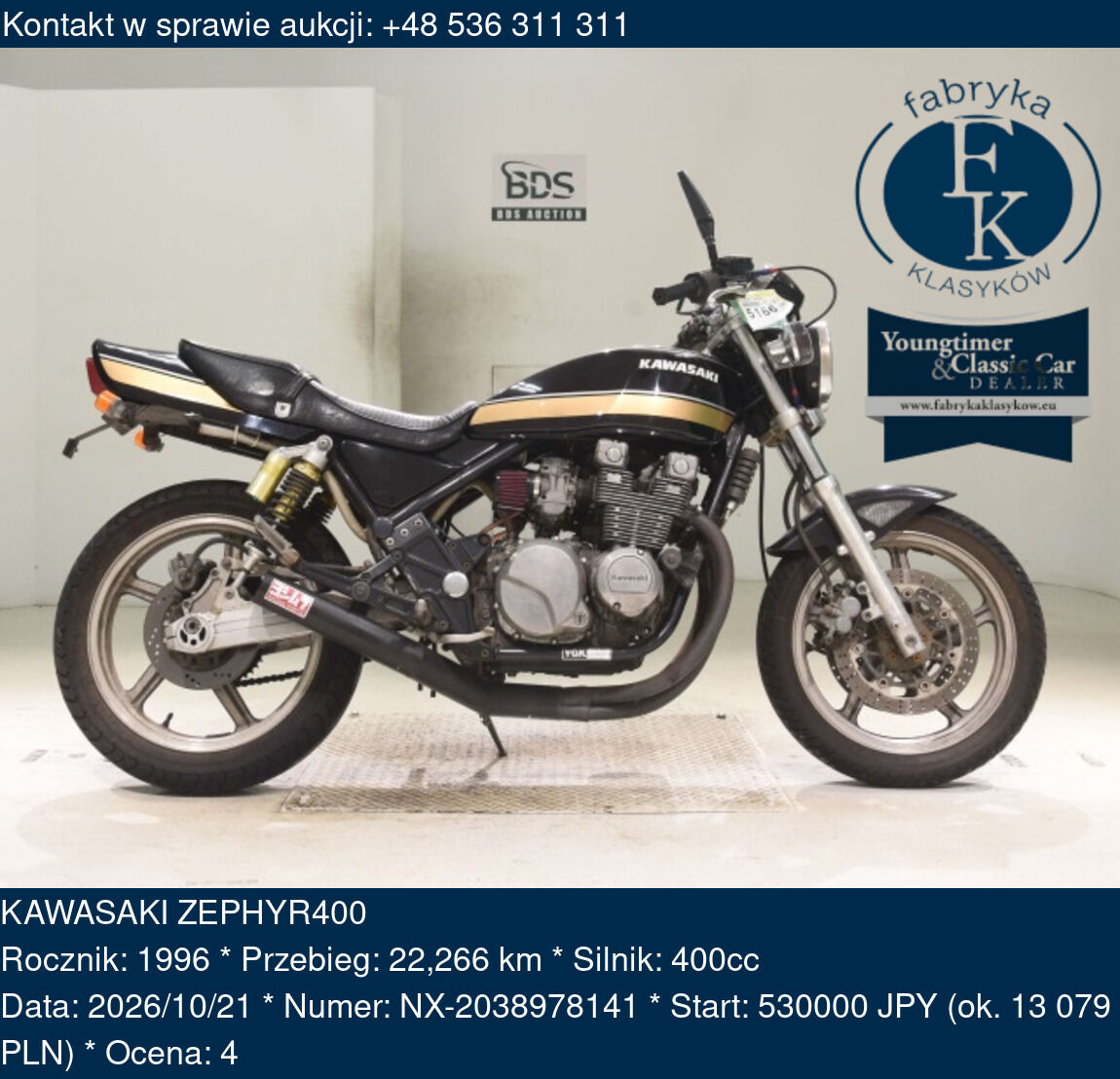 KAWASAKI ZEPHYR400 1996 - zdjęcie 2