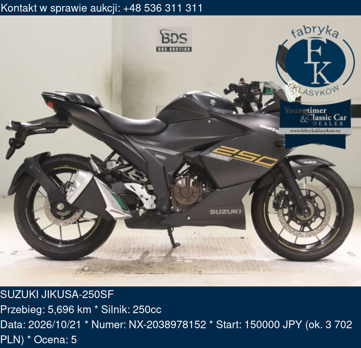 SUZUKI JIKUSA-250SF  - zdjęcie 2