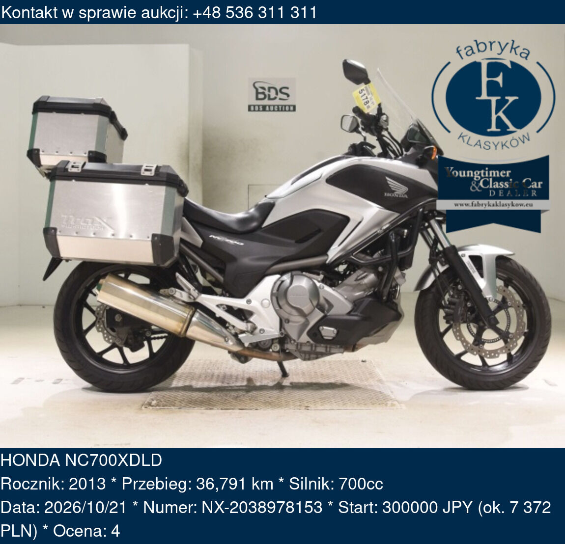 HONDA NC700XDLD 2013 - zdjęcie 2