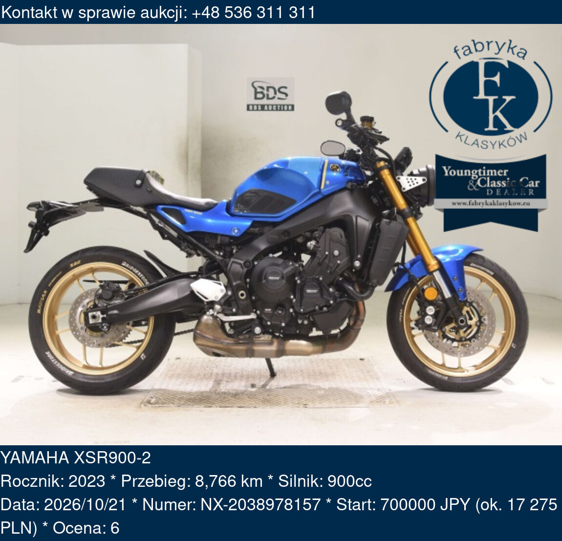 YAMAHA XSR900-2 2023 - zdjęcie 2