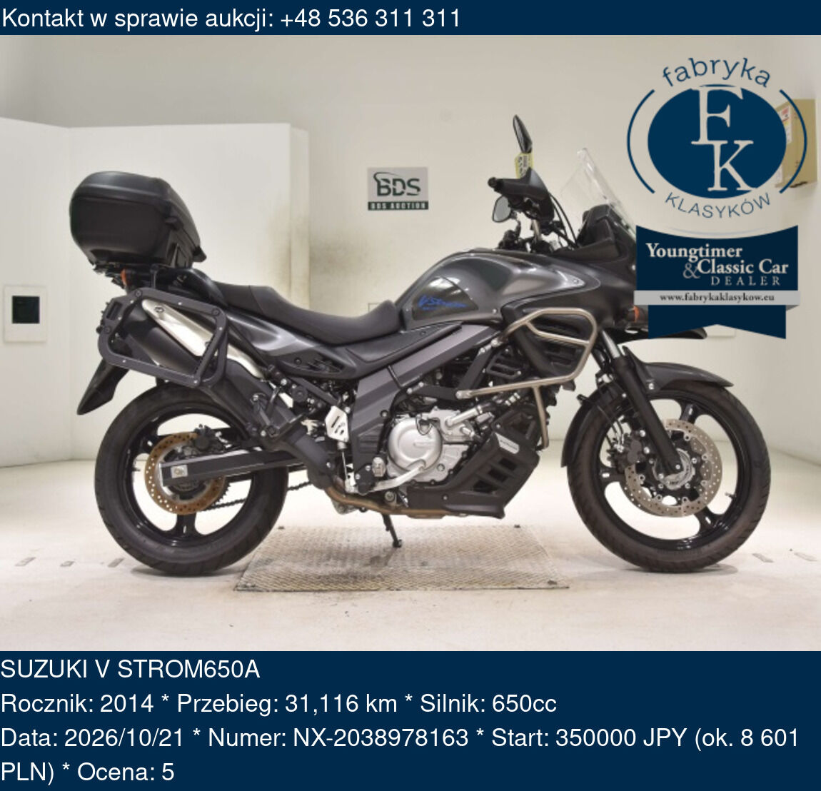 SUZUKI V STROM650A 2014 - zdjęcie 2