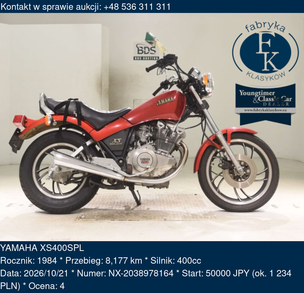 YAMAHA XS400SPL 1984 - zdjęcie 2