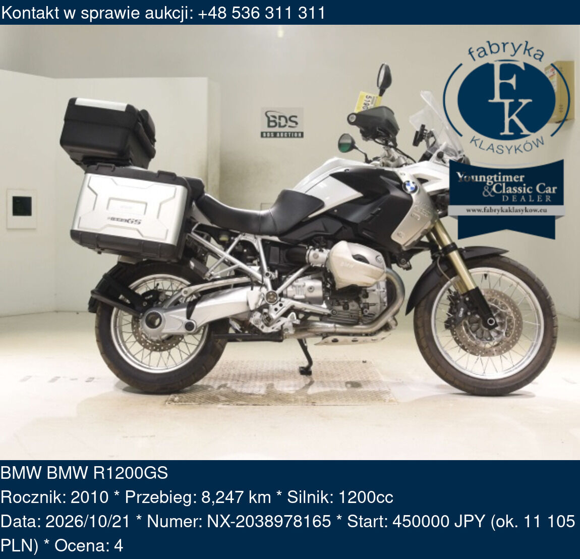 BMW BMW R1200GS 2010 - zdjęcie 2
