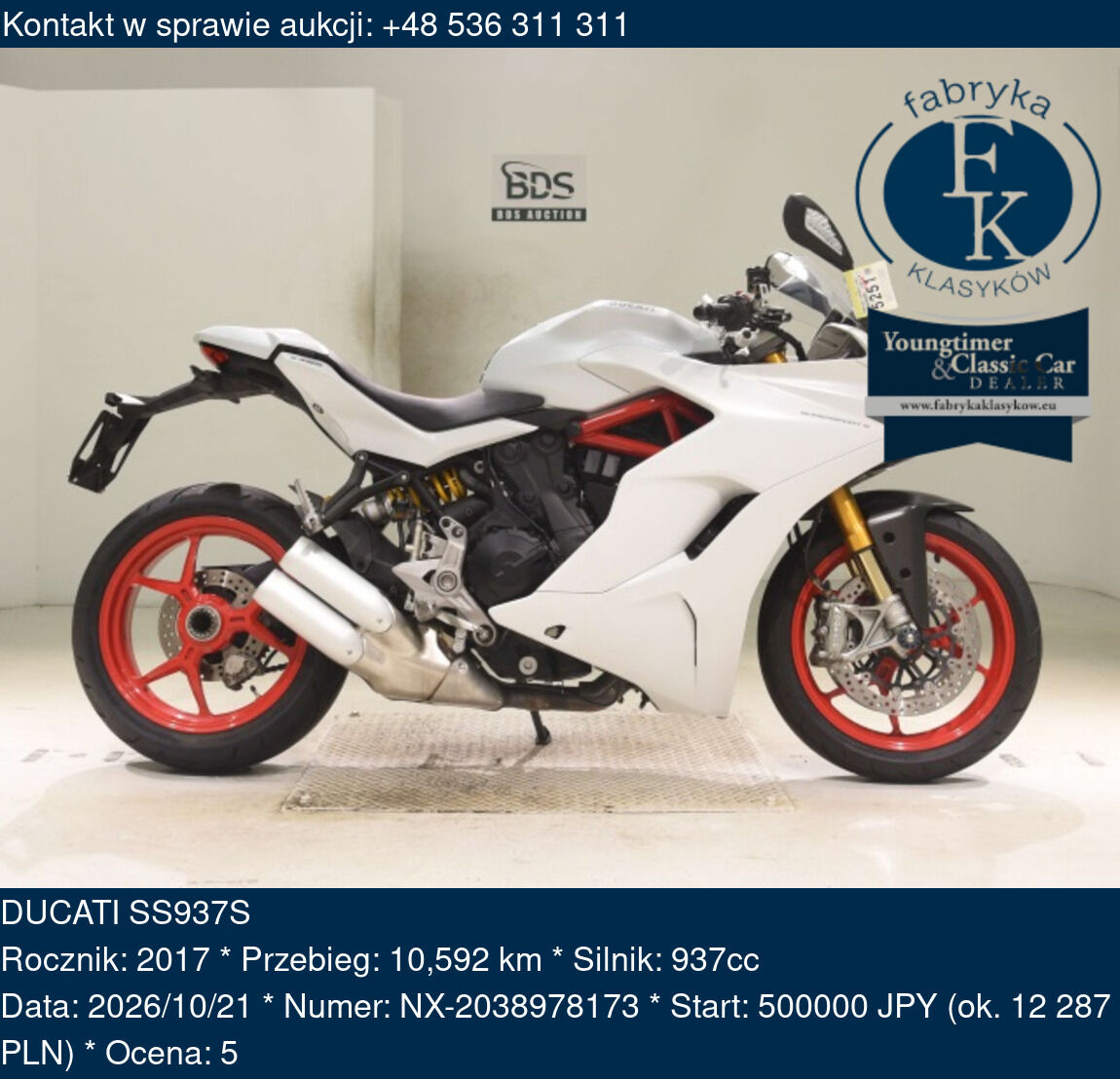 DUCATI SS937S 2017 - zdjęcie 2