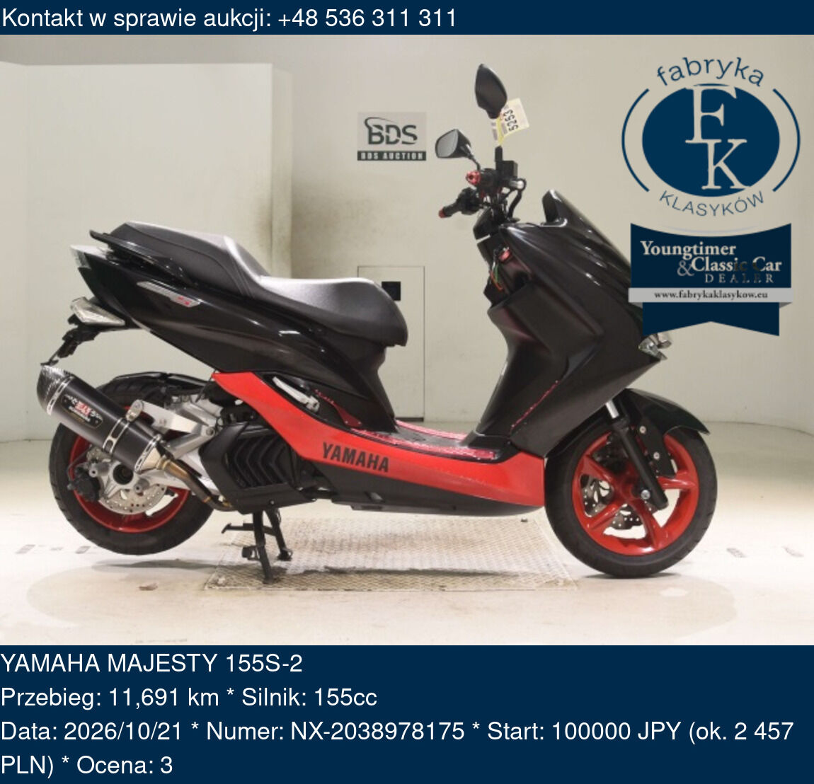 YAMAHA MAJESTY 155S-2  - zdjęcie 2