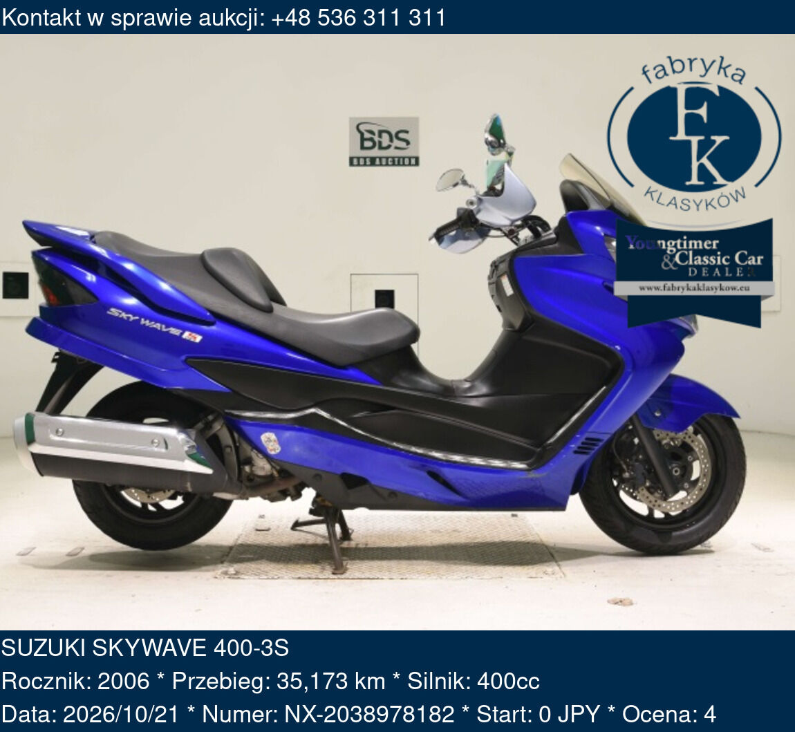 SUZUKI SKYWAVE 400-3S 2006 - zdjęcie 2