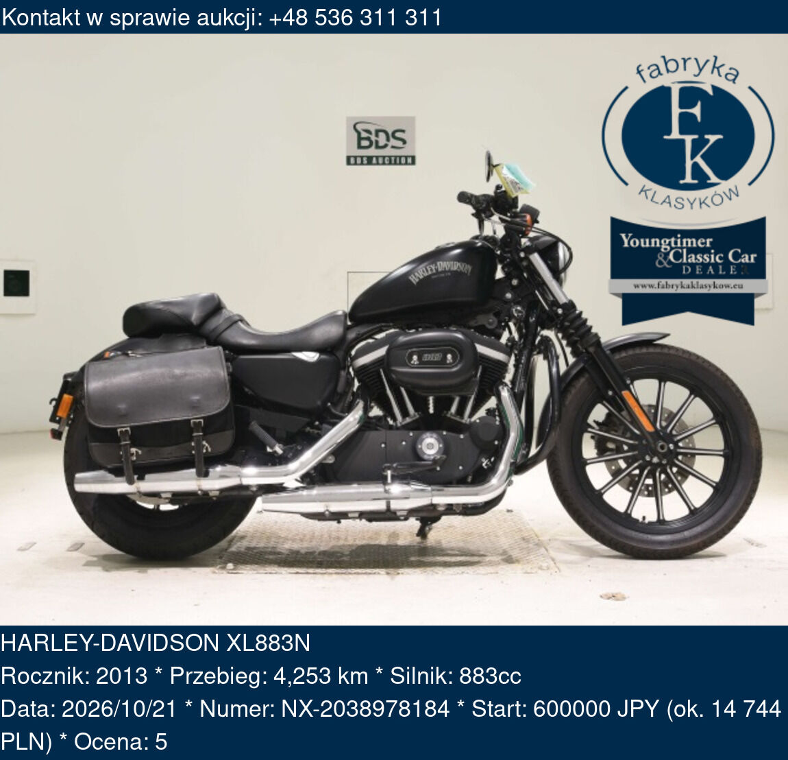 HARLEY-DAVIDSON XL883N 2013 - zdjęcie 2
