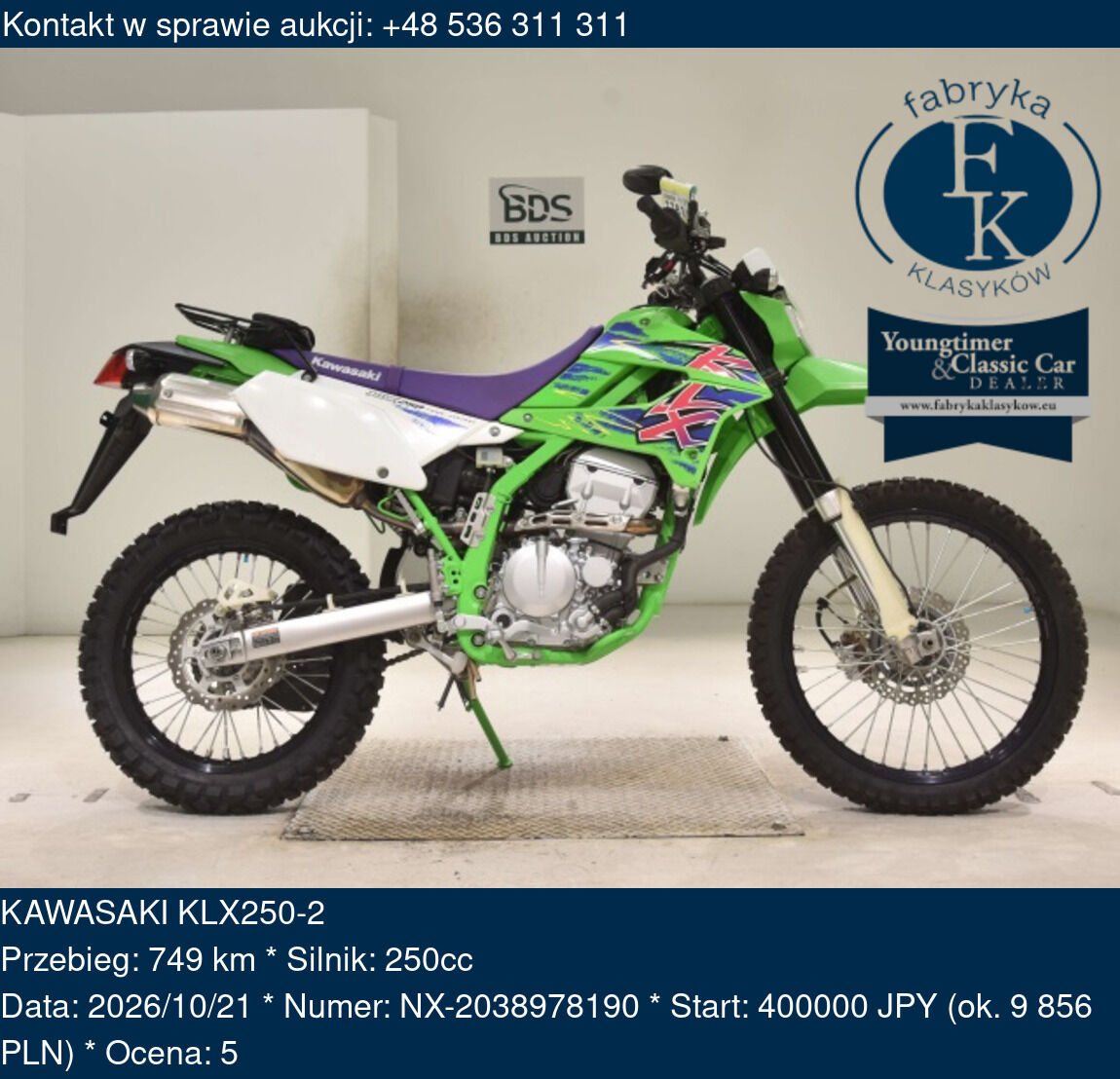 KAWASAKI KLX250-2 - zdjęcie 2