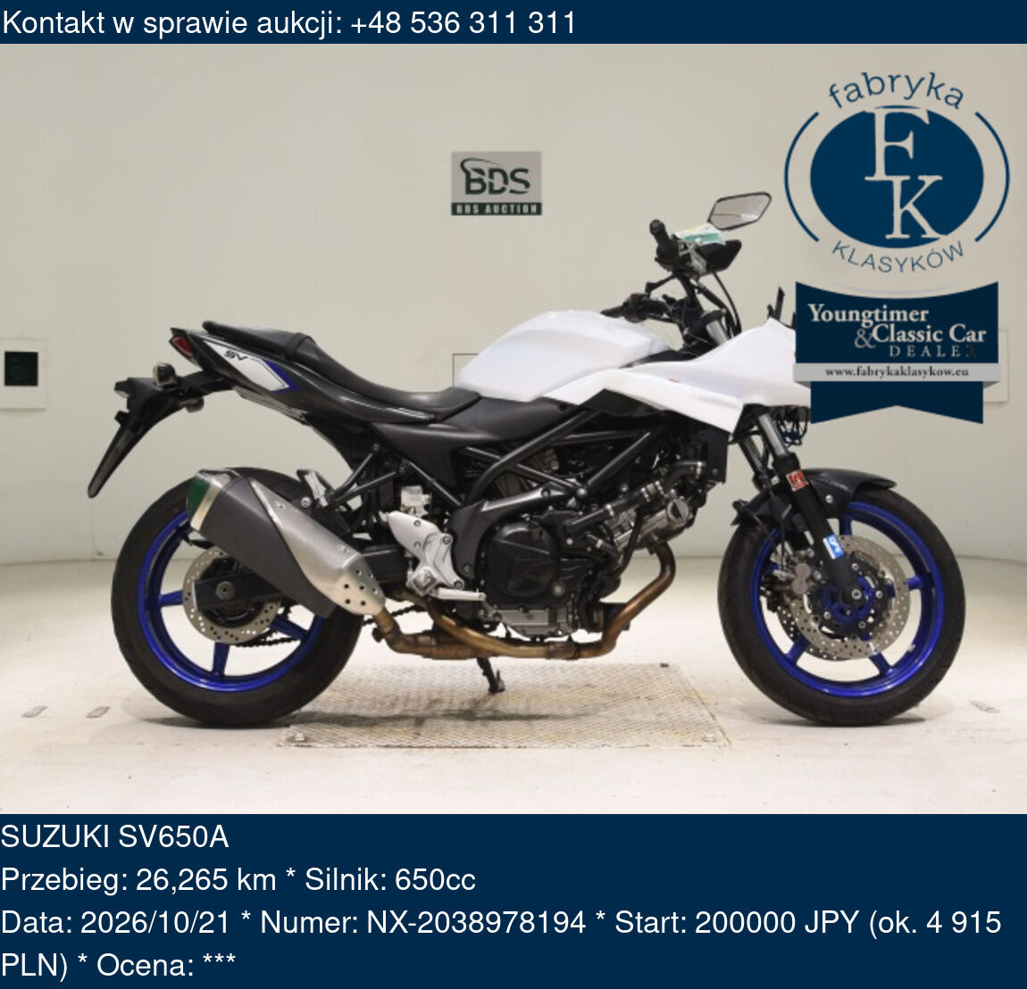 SUZUKI SV650A  - zdjęcie 2