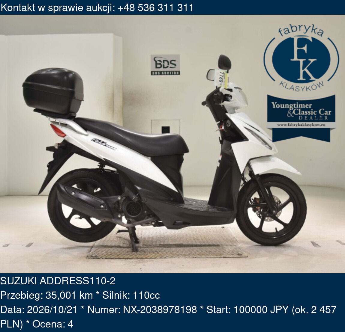 SUZUKI ADDRESS110-2  - zdjęcie 2