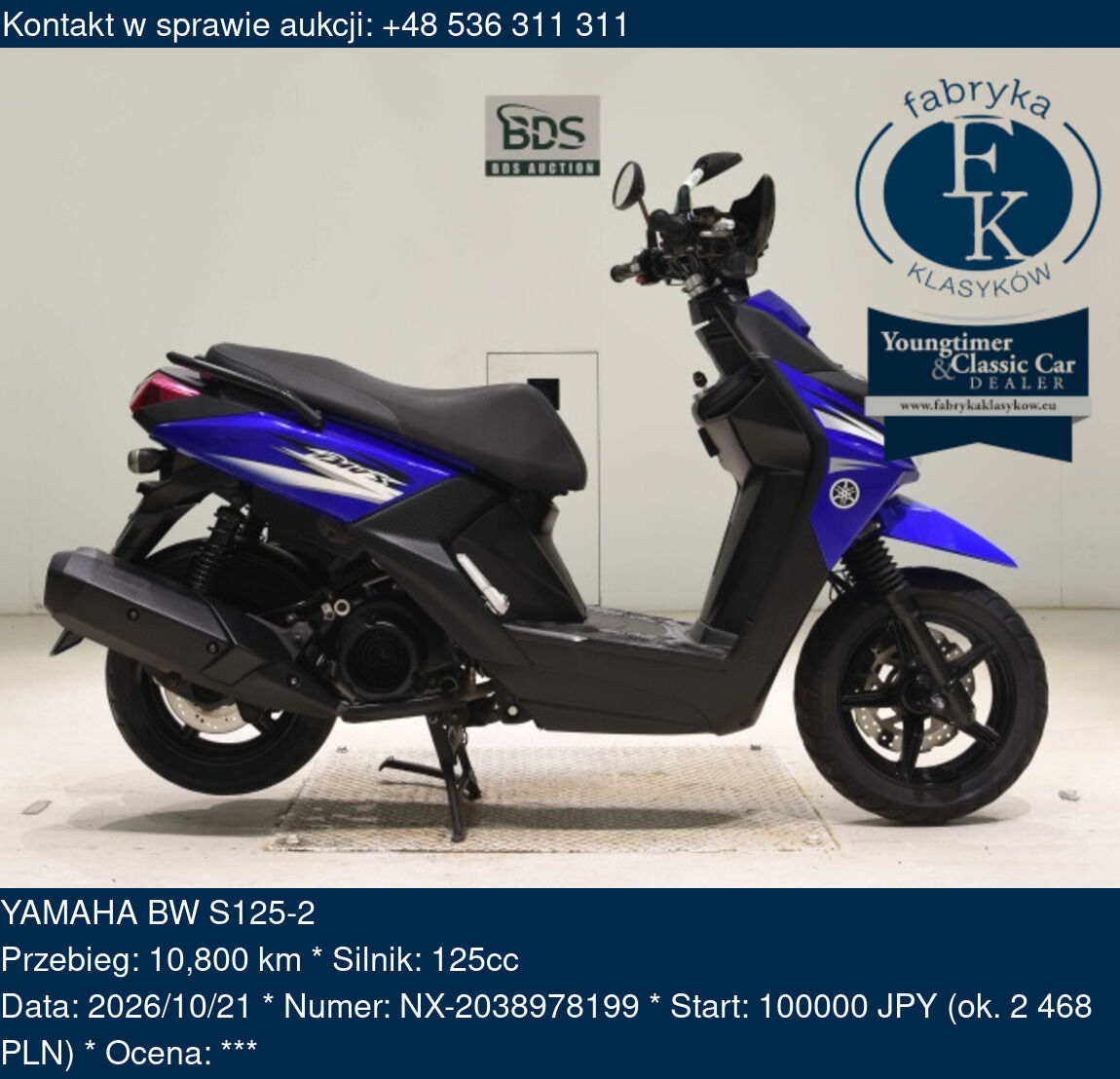 YAMAHA BW S125-2  - zdjęcie 2
