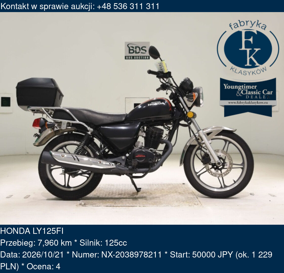 HONDA LY125FI  - zdjęcie 2