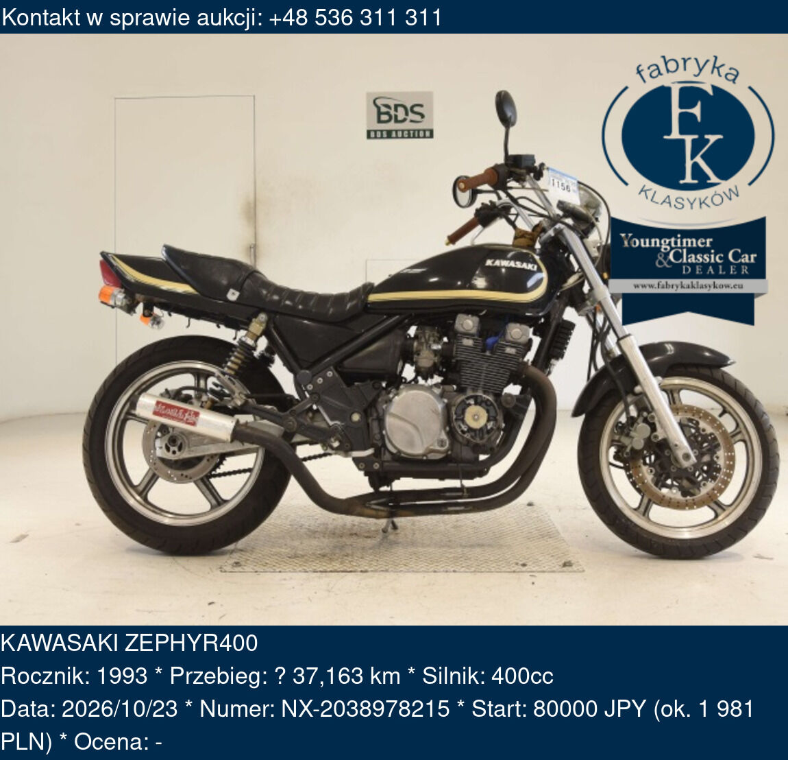 KAWASAKI ZEPHYR400 1993 - zdjęcie 2