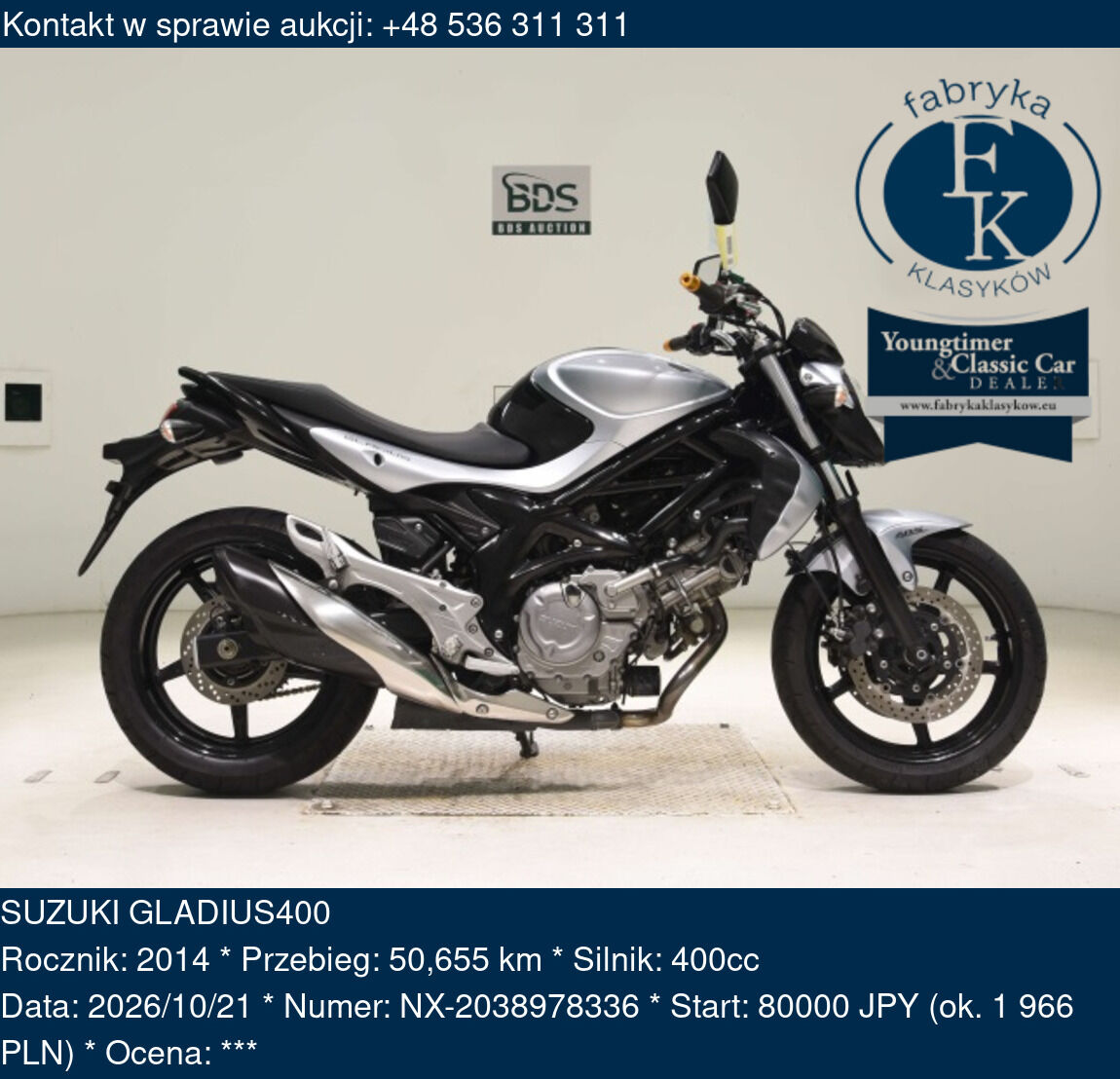 SUZUKI GLADIUS400 2014 - zdjęcie 2