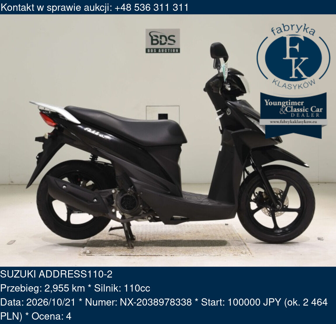 SUZUKI ADDRESS110-2  - zdjęcie 2