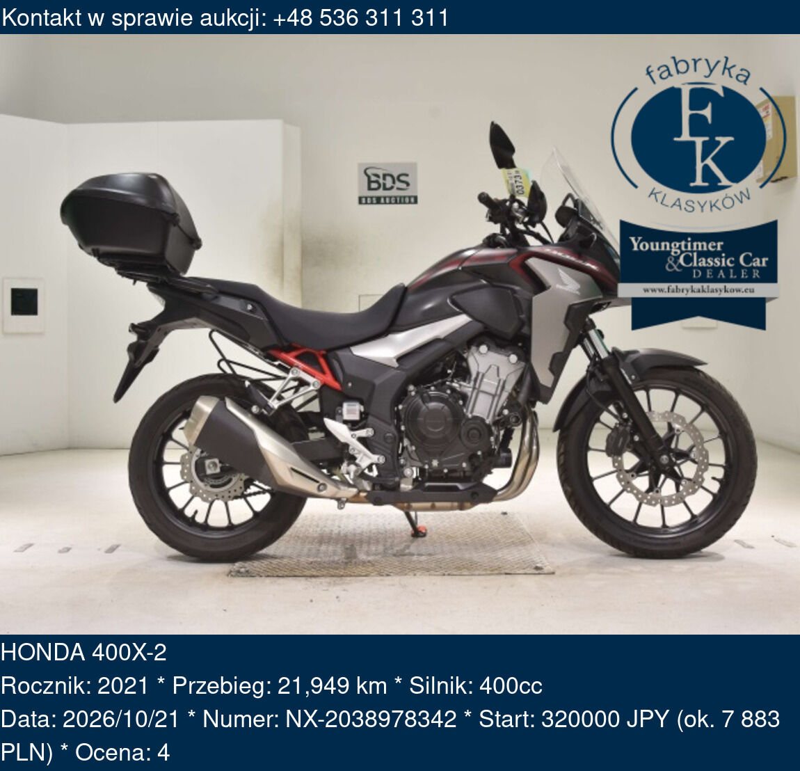 HONDA 400X-2 2021 - zdjęcie 2