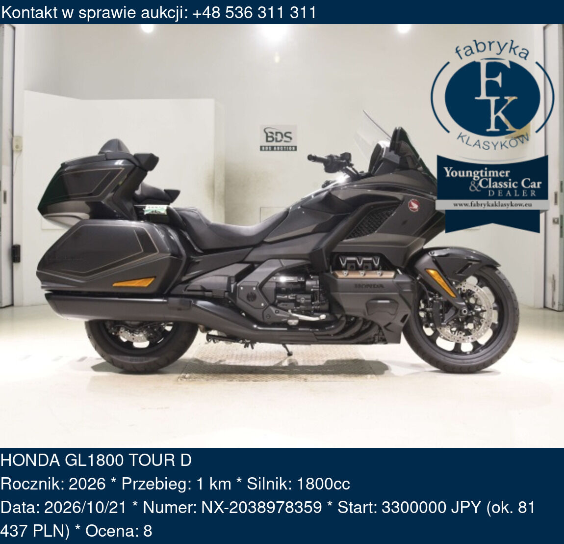 HONDA GL1800 TOUR D 2026 - zdjęcie 2