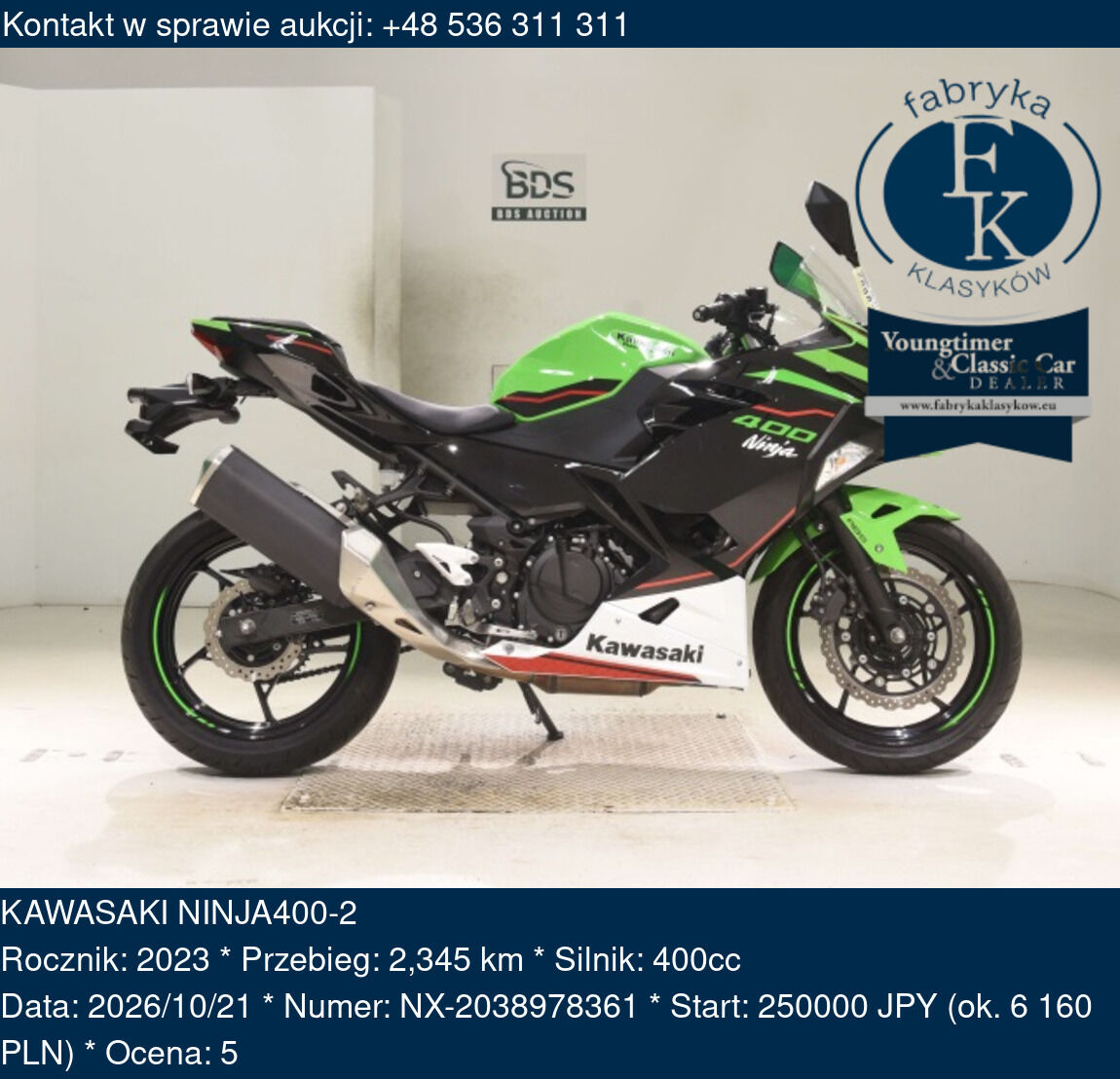 KAWASAKI NINJA400-2 2023 - zdjęcie 2