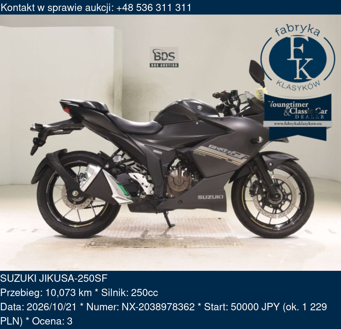 SUZUKI JIKUSA-250SF  - zdjęcie 2