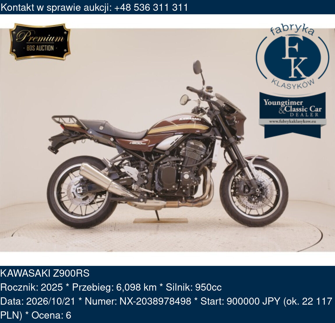 KAWASAKI Z900RS 2025 - zdjęcie 2